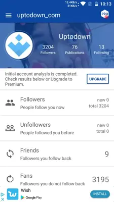 Followers and Unfollowers Analytics for Instagram android App screenshot 5